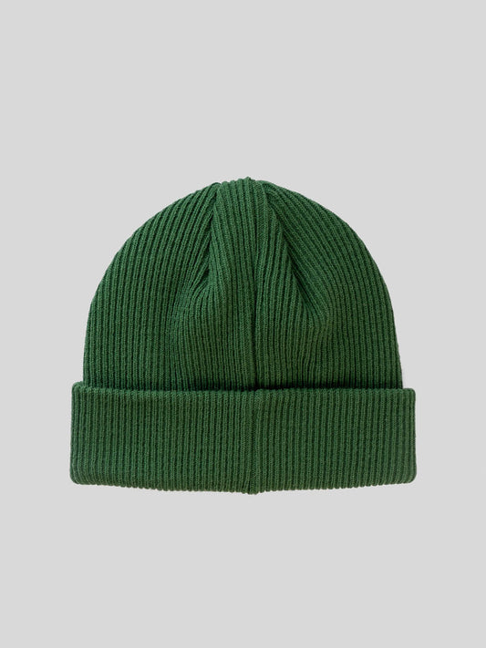 THE HOLY F. FOREST GREEN RIB BEANIE