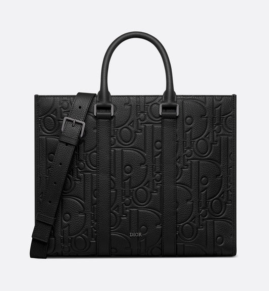 DIOR Medium East-West Black Tote Bag