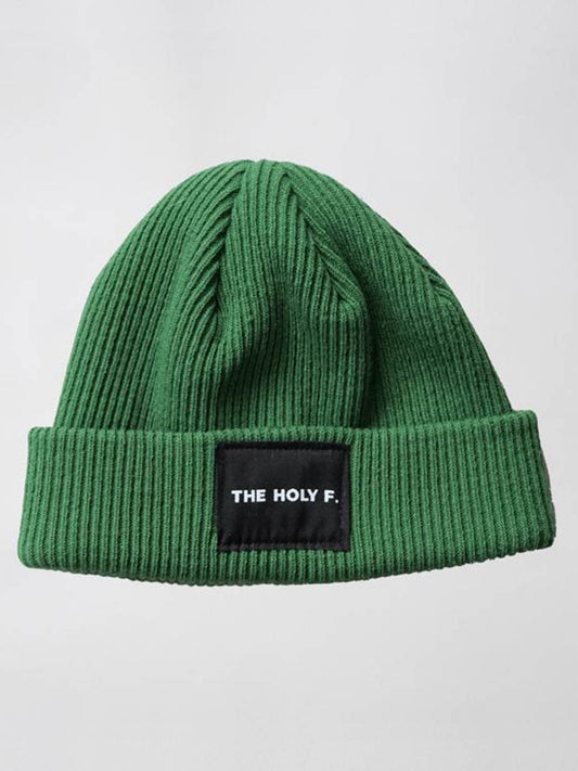 THE HOLY F. FOREST GREEN RIB BEANIE