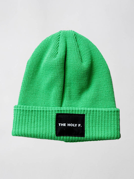 THE HOLY F. RIB BEANIE NEON GREEN